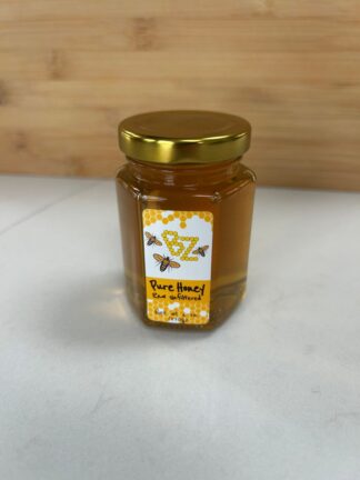 Honey 6oz Glass Hex Jar